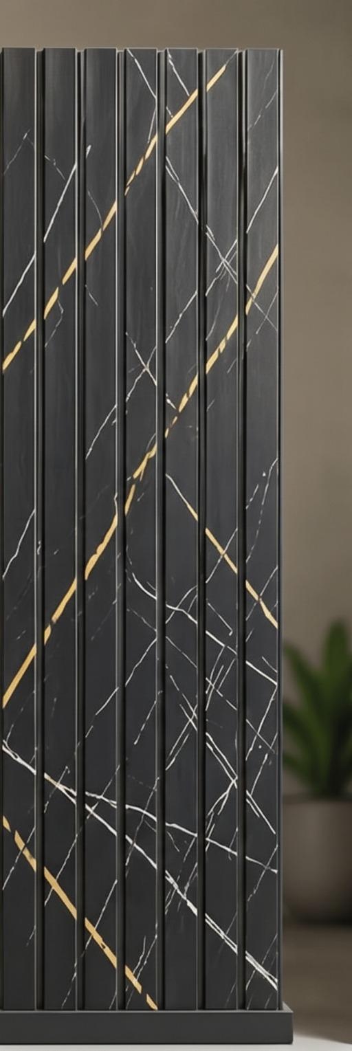 Aveirro uPVC Charcoal Fluted Wall Panel Kolkata
